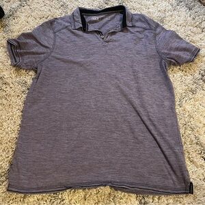 BKE Men's Heathered Gray Polo Shirt